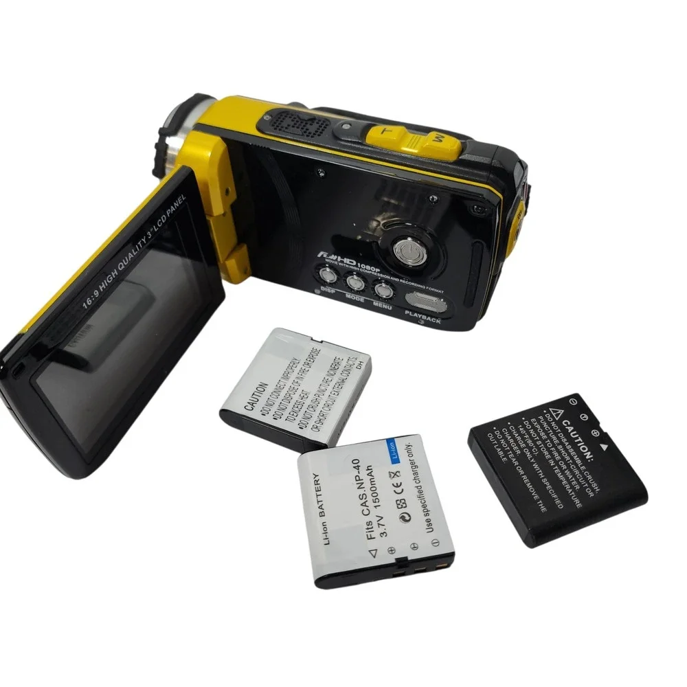 DXG DXG 5B1V HD Yellow High Definition Camcorder 1080p Waterproof‎
